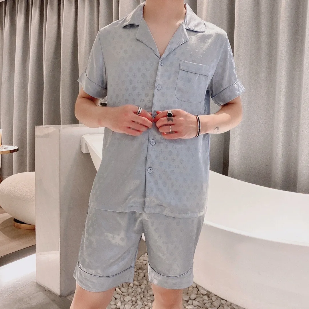 🅿️340 Croxin Home Clothes High-end Korean silk fabric is skin-friendly, soft and comfortable. Same style for men and women. Women's size: XS～M, men's size: M～XXXL